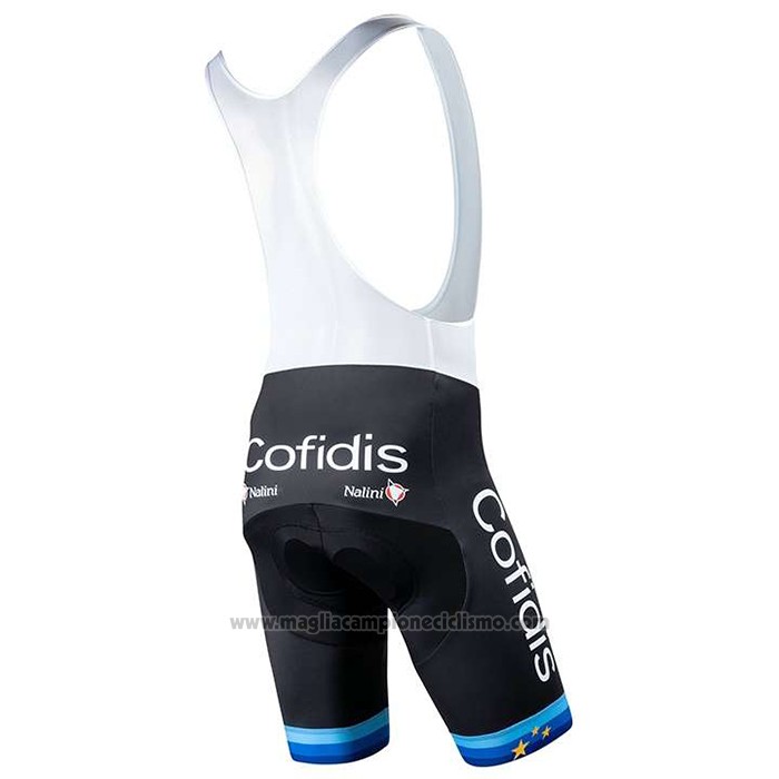 2020 Abbigliamento Ciclismo Cofidis Campione Europa Manica Corta e Salopette